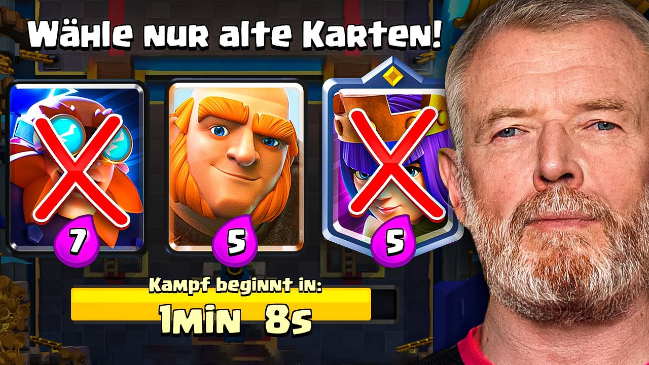 ❌👴🏻NUR ALTE KARTEN WÄHLEN im 3x Auswahl Turnier... (unglaublich) | Clash Royale Deutsch