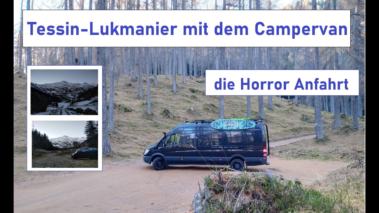 November Tessin Lukmanier mit dem Campervan