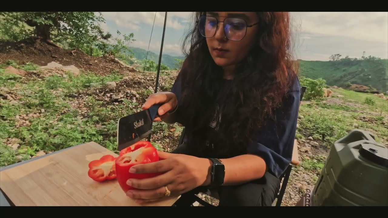 Couple Camping in North India Hills ⛺ Day Camping Experience with Wife