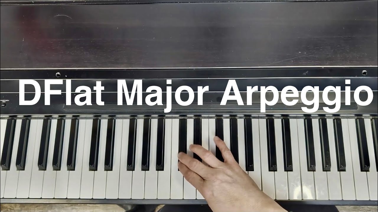 D Flat Major Arpeggio Piano