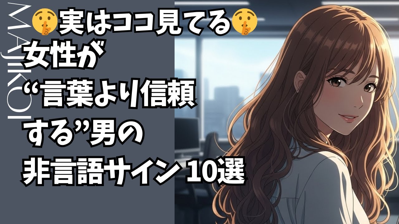 🤫実はココ見てる🤫女性が“言葉より信頼する”男の非言語サイン 10選