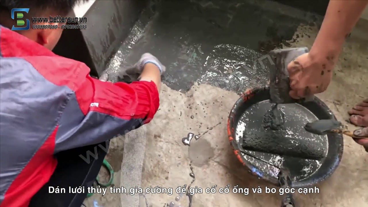 Quy trình thi công chống thấm Sàn mái, Sân thượng, Ban công, Seno, Sê nô mái...