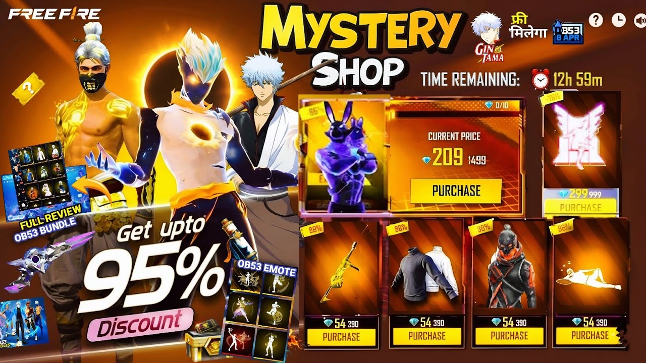 Next Mystery Shop Event Ff April💥🤯| Universal Ring OB53 Evo Bundle Moco Store l Free Fire New Event