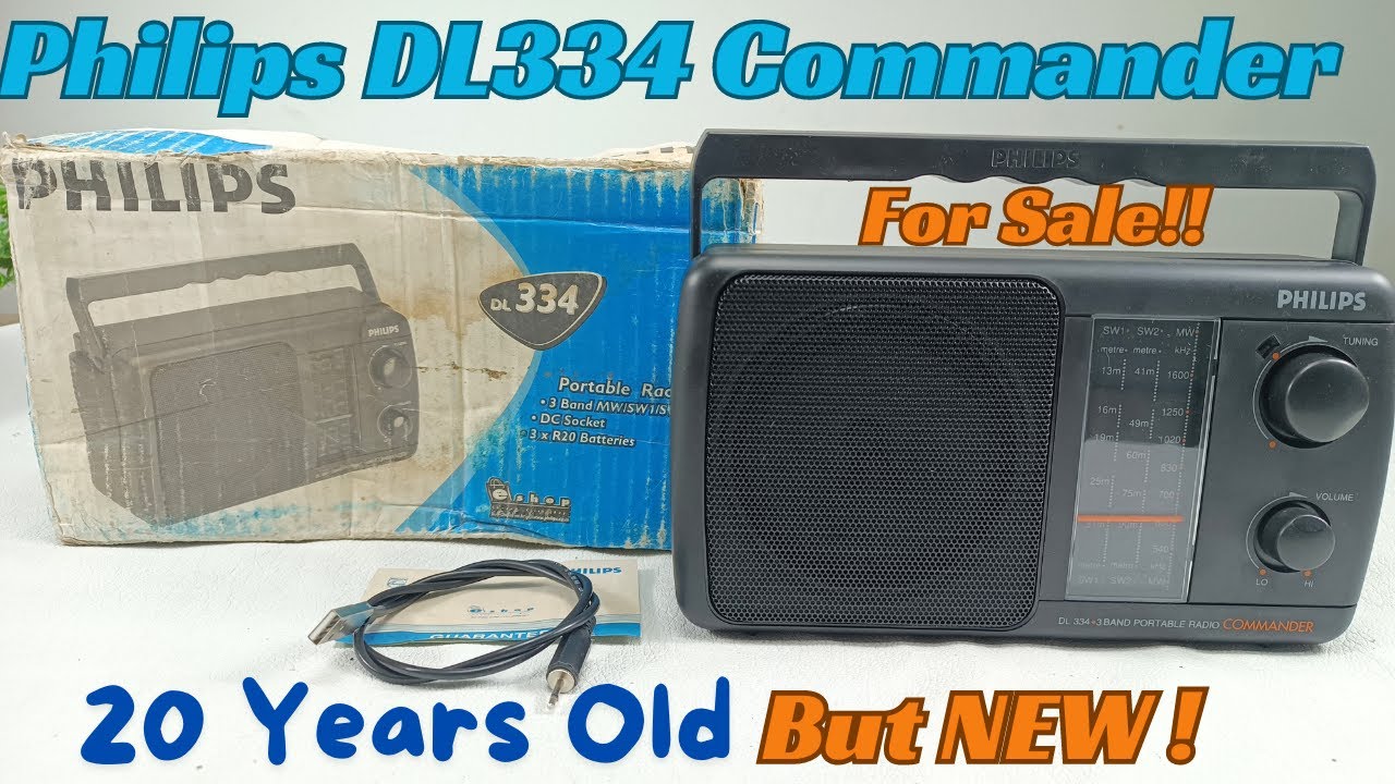 Philips Commander Analog Radio 20 Years OLD But New | For Sale!!