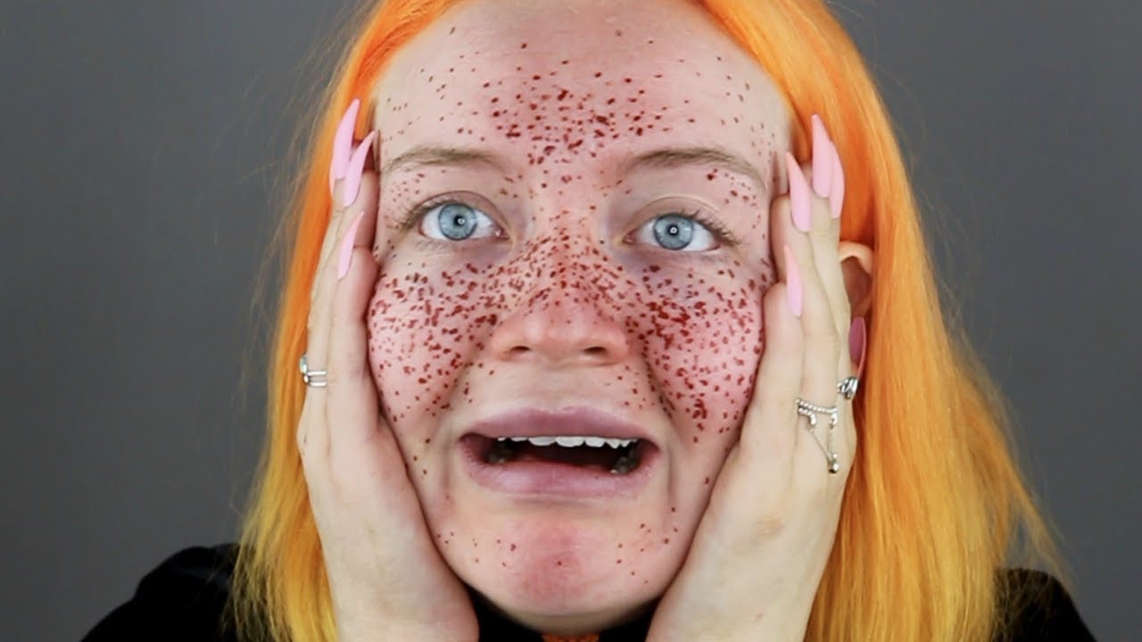 i tried giving myself semi permanent freckles and now i wanna cry