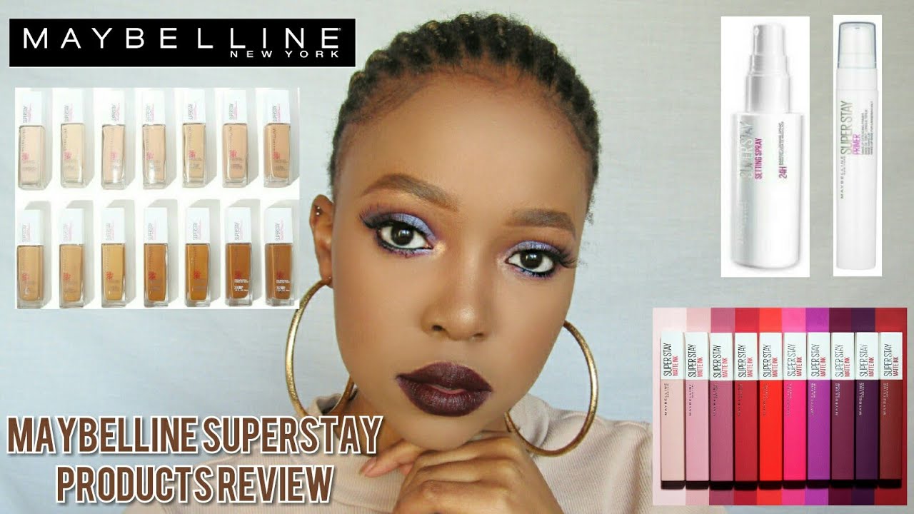 Maybelline Superstay Products Review| Thato Cheele