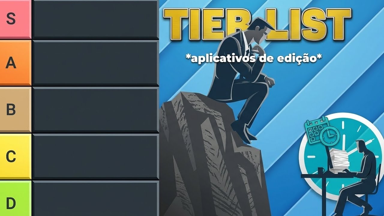 Tier list de aplicativos de edição. 🔗🎥