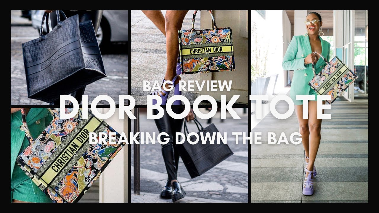 DIOR BOOK TOTE UNBOXING & BREAKING DOWN THE BAG - DIOR BOOK TOTE | AWED BY MONICA