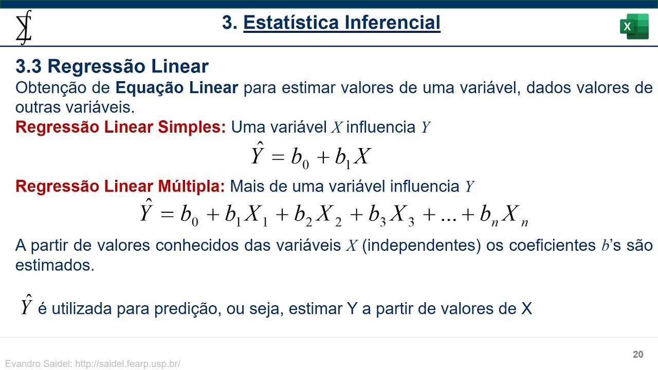 Análise de dados com Excel: 09 - Regressão Linear Múltipla (procedimento)