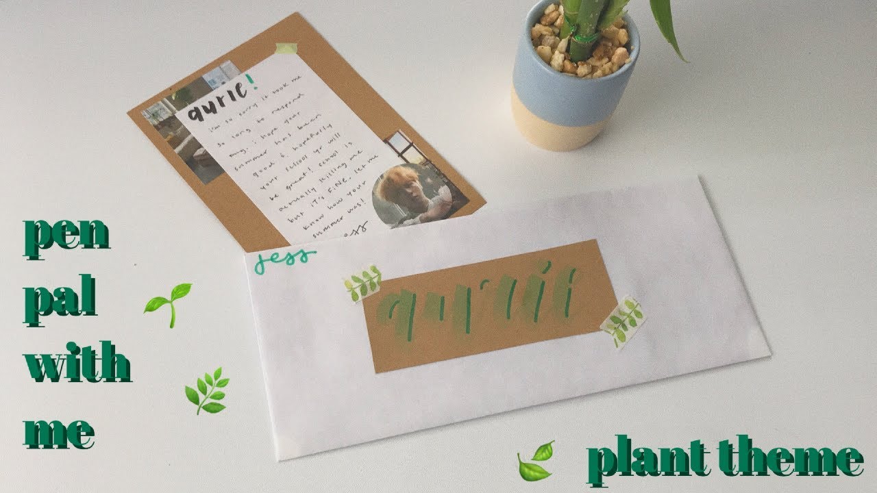 penpal with me; plant theme 🌿