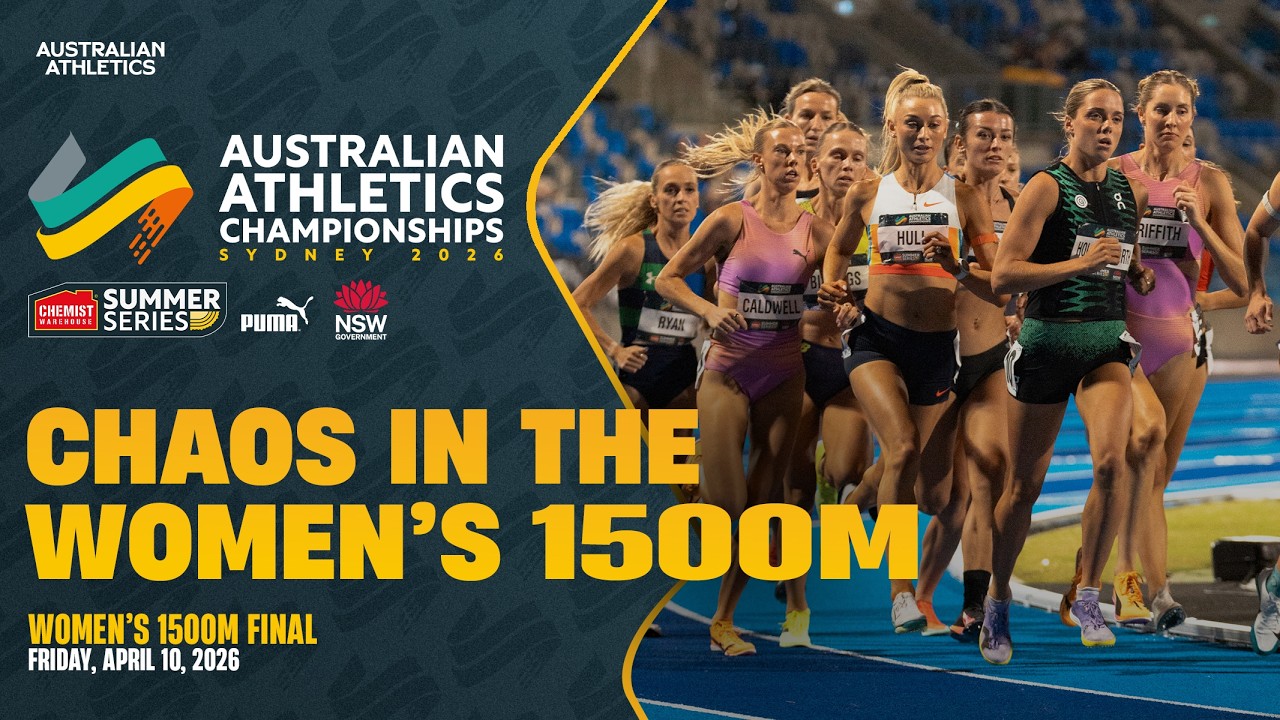 Финал женского забега на 1500 метров | Чемпионат Австралии по легкой атлетике 2026 года