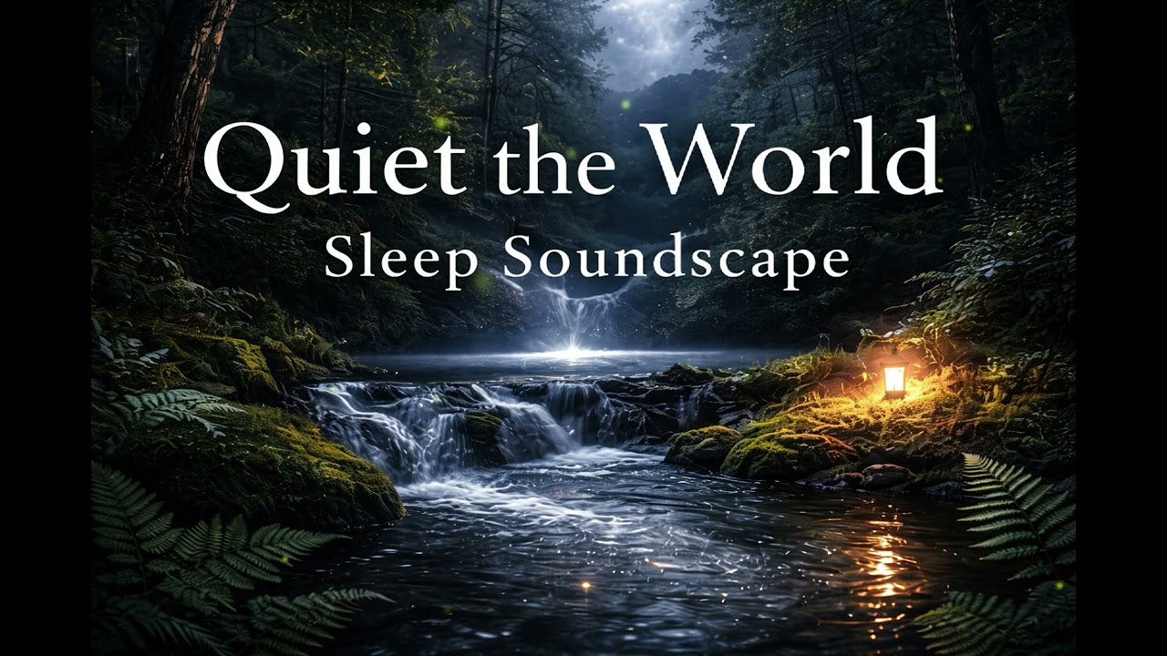 Quiet the World 🌙 Sleep Soundscape for Deep Relaxation | Ambient Night Forest