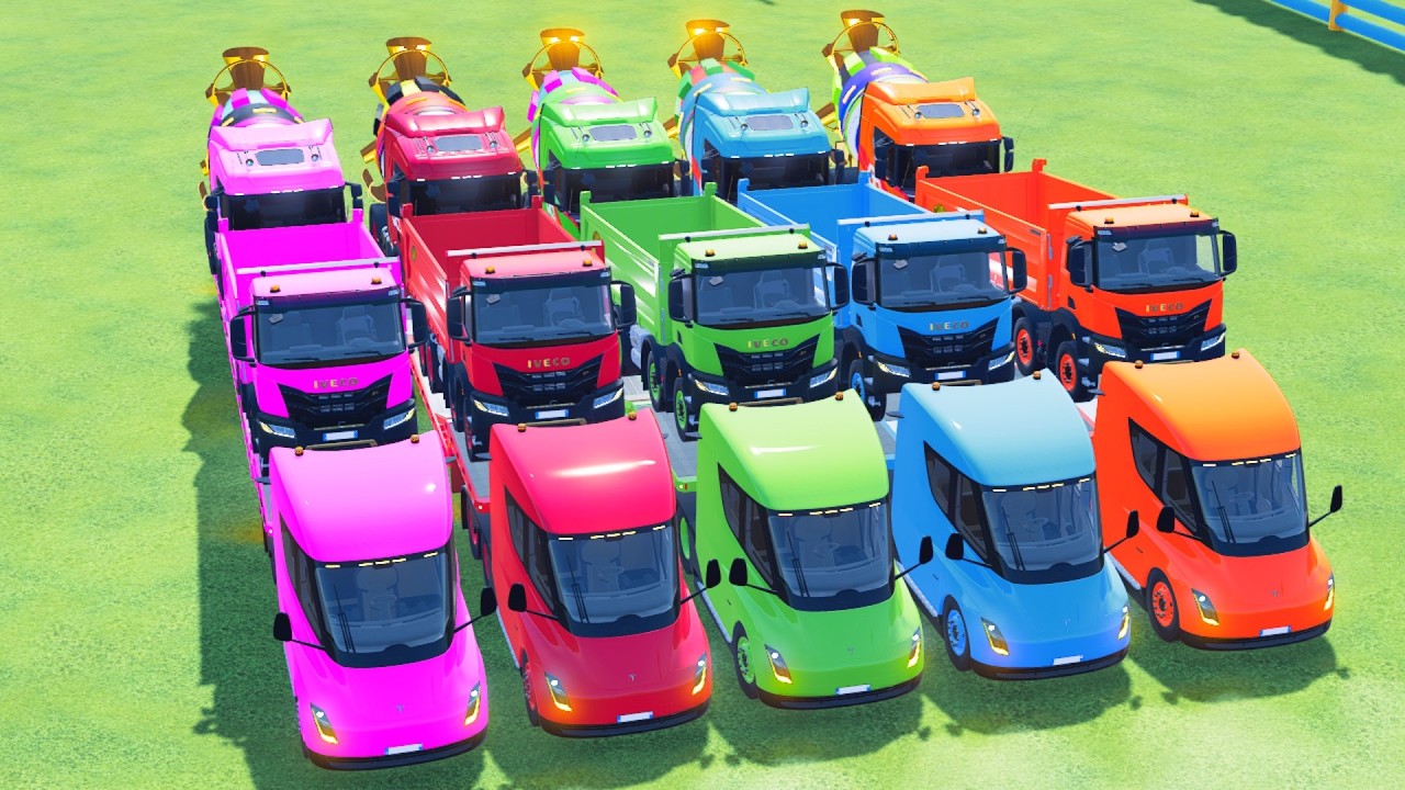 Transporting American Giant Trucks on a Crazy Mission! Farming Simulator 22 #48