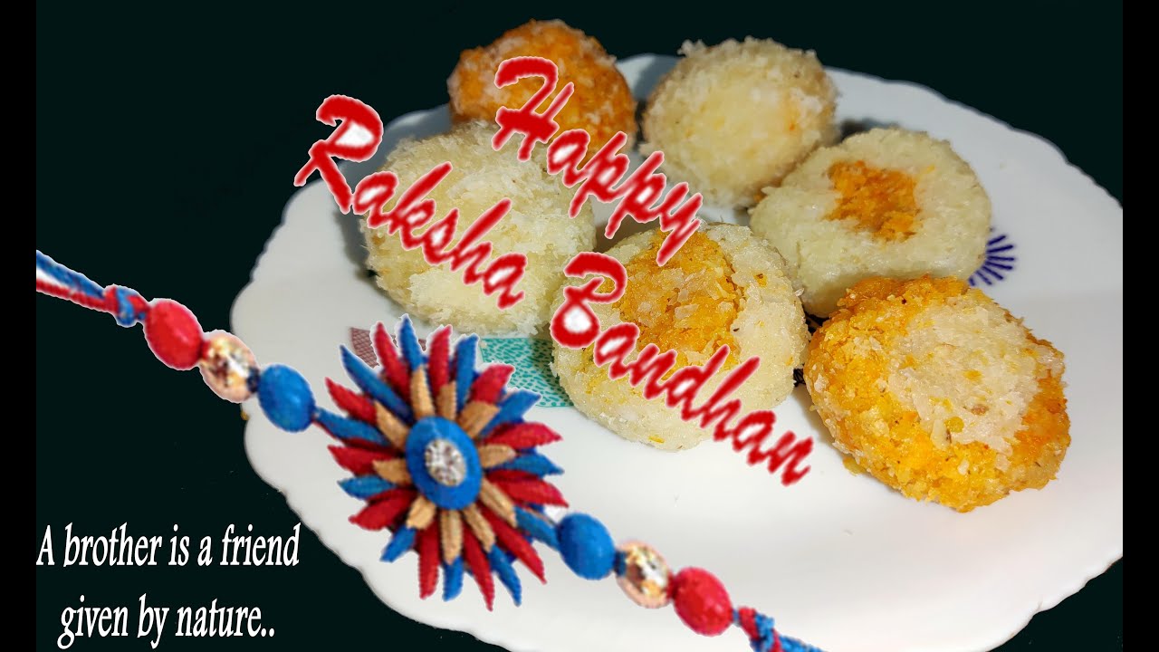 स्वादिष्ट और आसान नारीयल के लड्डू 😋 rakshabandhan special sweet..|Nariyal Ladoo Recipe