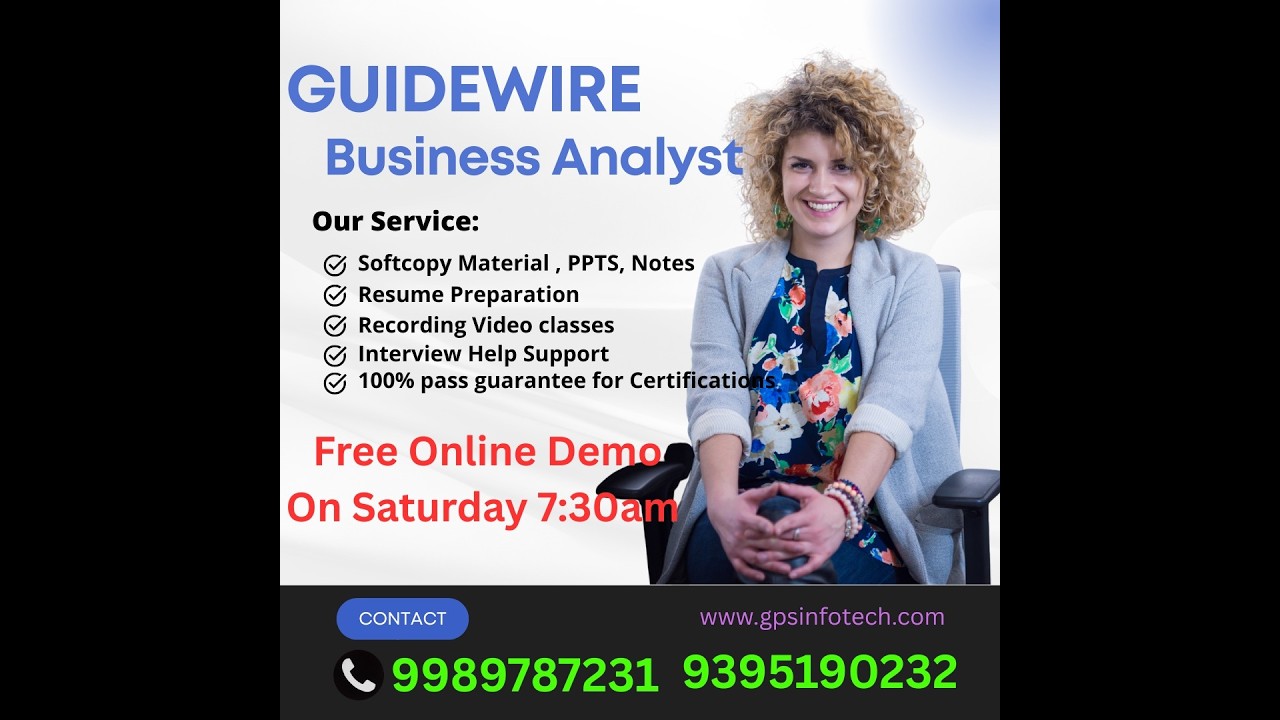 #Guidewire ( BA ) Business Analyst Demo | Guidewire BA Training | PC-CC-BC | Insurance Domain | HYD