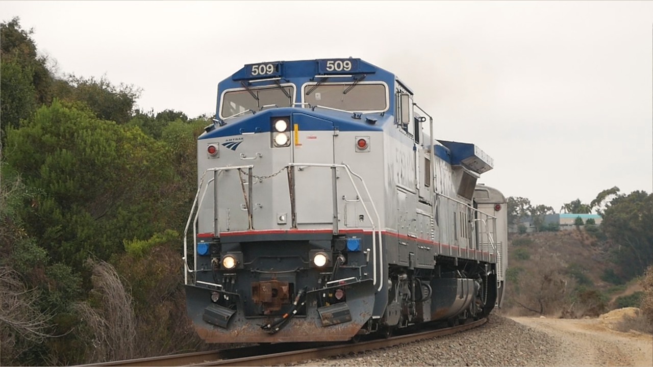 RARE! Amtrak Dash 8s on the Surfline in 2024!