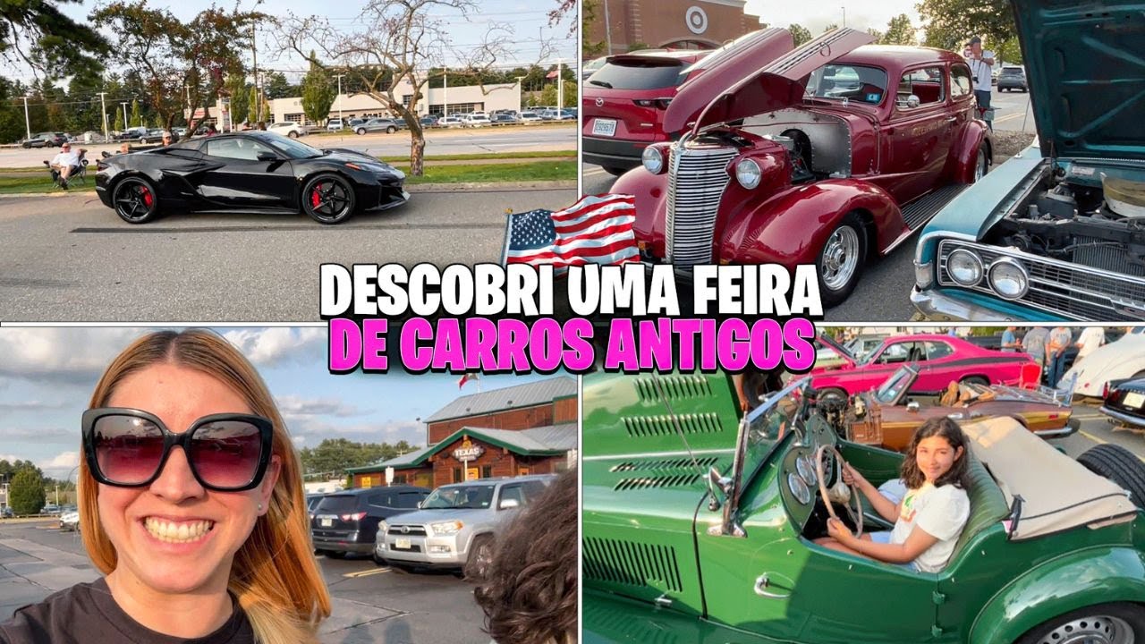 DESCOBRI UMA FEIRA DE CARROS ANTIGOS NO ÚLTIMO DIA – QUASE PERDI! 🚗