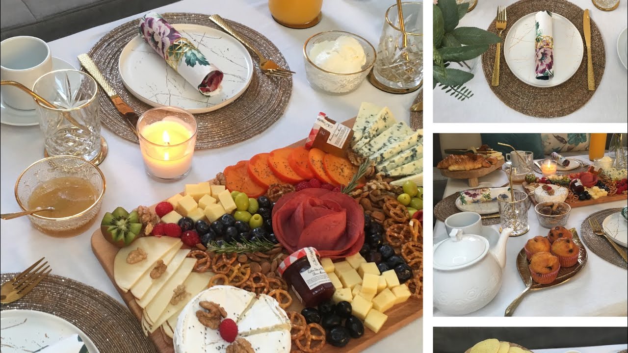 طاولة فطور راقية💫طريقة تحضير لوحة الأجبان بطريقة سهلة ورائعة BRUNCH