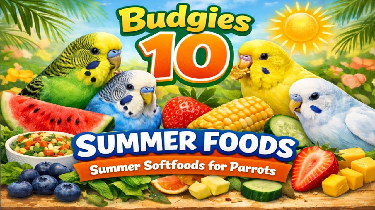Budgies 10 summer foods | Summer diet plan for all birds | Summer softfoods budgies parrots
