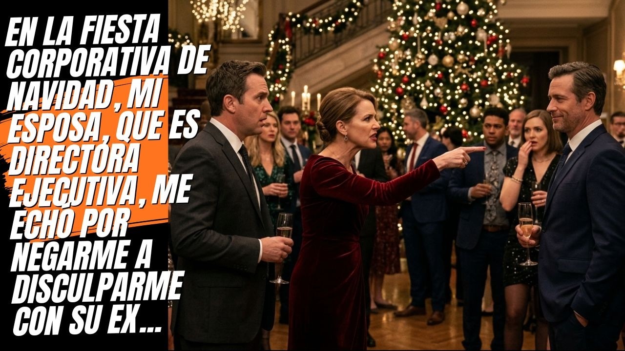 En la fiesta de Navidad de la empresa, mi esposa, directora ejecutiva, me echó por 
