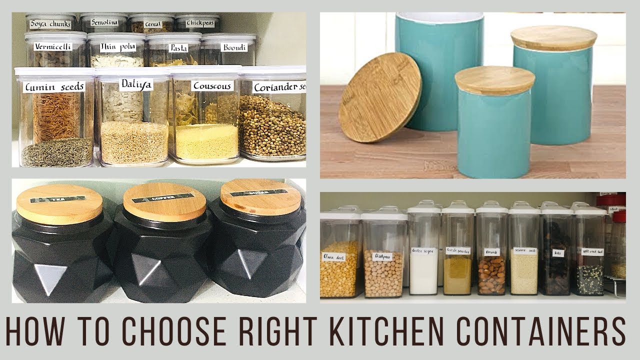 How to choose right kitchen containers | Pantry organization | Kitchen organization tips and ideas