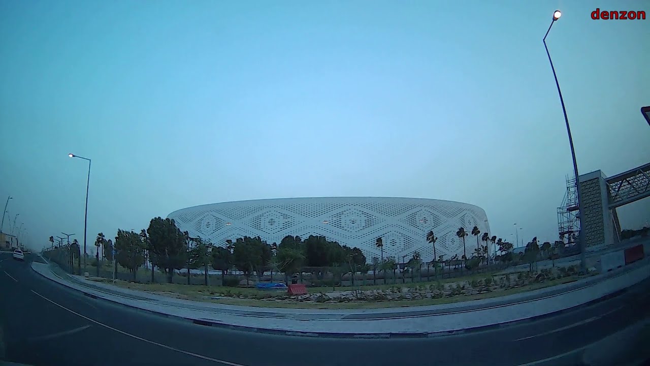 Doha, Qatar: Driving around Al Thumama Stadium #fifa22 #fifaqatar  #fifaqatar2022