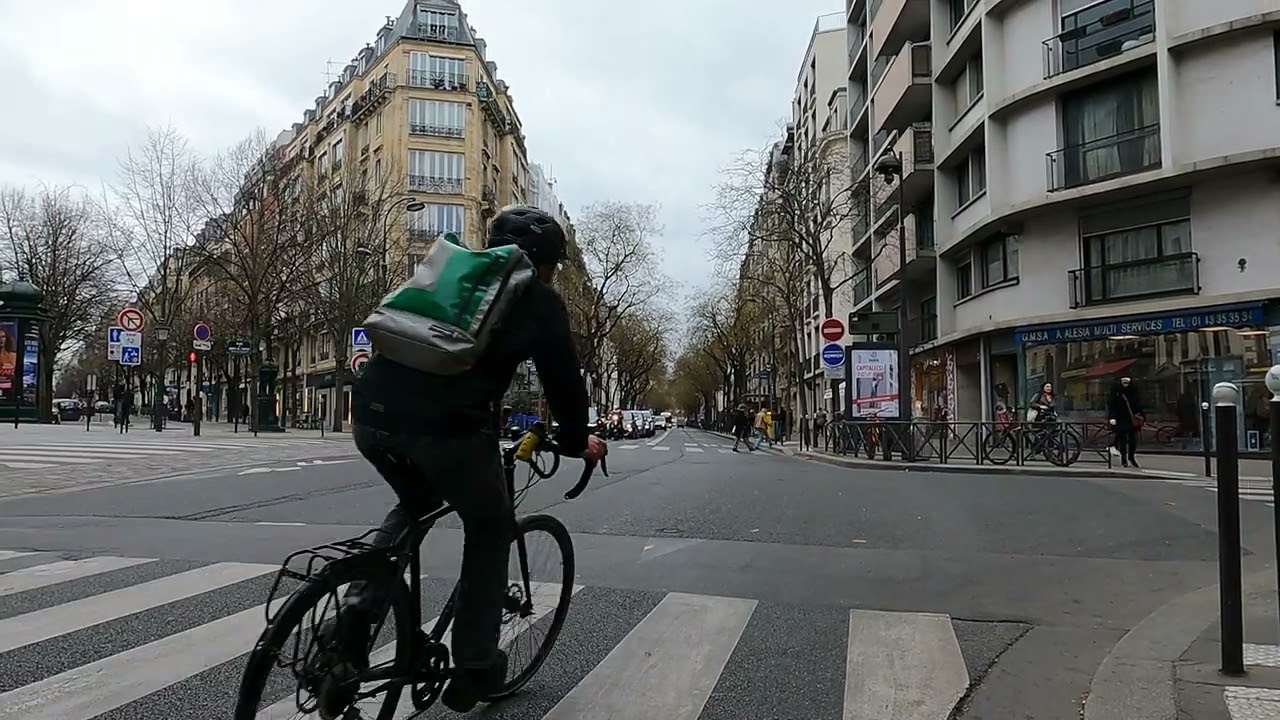 🇫🇷4K60fps City Bike Tour around Paris - Rue d'Al&eacute;sia 75014#voyageparis#travelparis#paris14&egrave;me