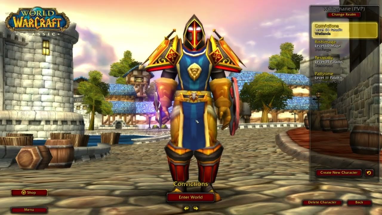 Int / Stam Paladin Weapon Progression Classic WoW