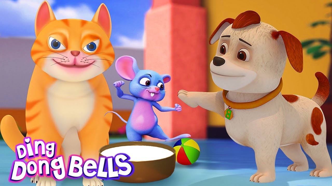 म्याऊं म्याऊं बिल्ली करती 🐱|  Meow Meow Billi Karti v3 | Hindi Rhymes for Children | Ding Dong Bells