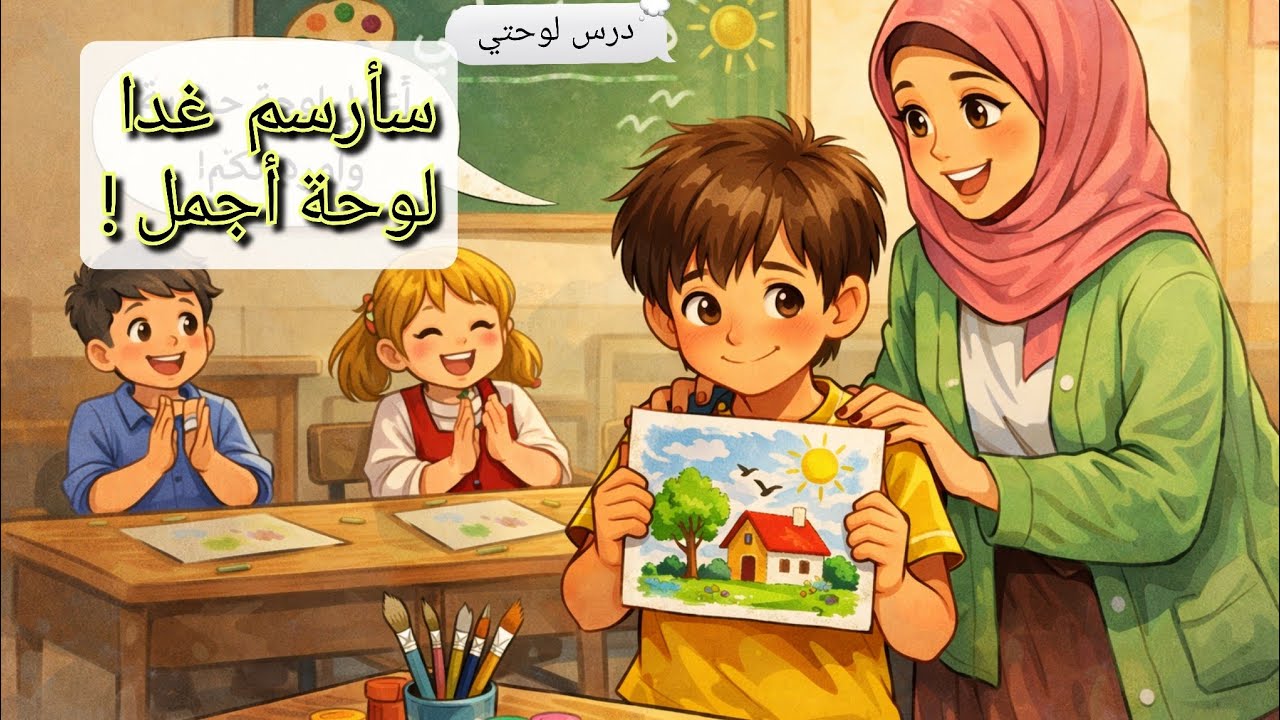 اقوي شرح لدرس لوحتي للصف الثاني الابتدائي 