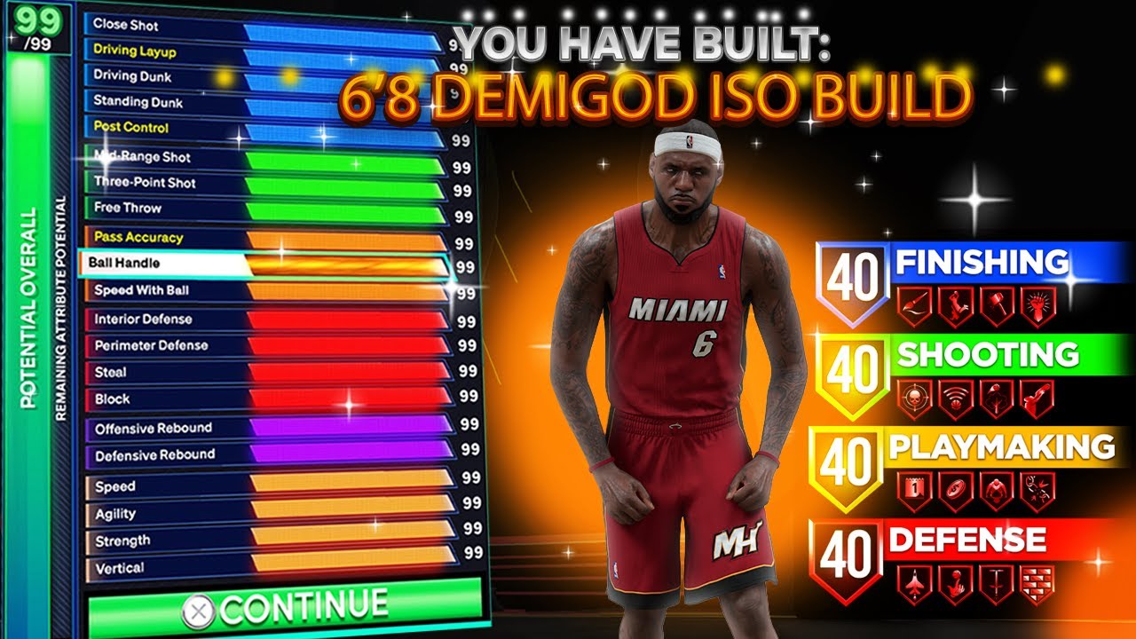 *NEW* OPTIMIZED 6'8 DEMIGOD LEBRON BUILD in NBA 2K26! OVERPOWERED ISO BUILD! best build 2k26