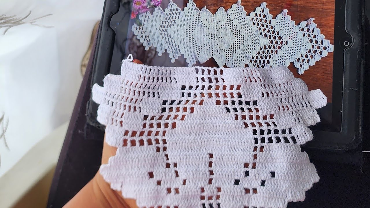 camino de mesa a crochet bonito fácil y rápido