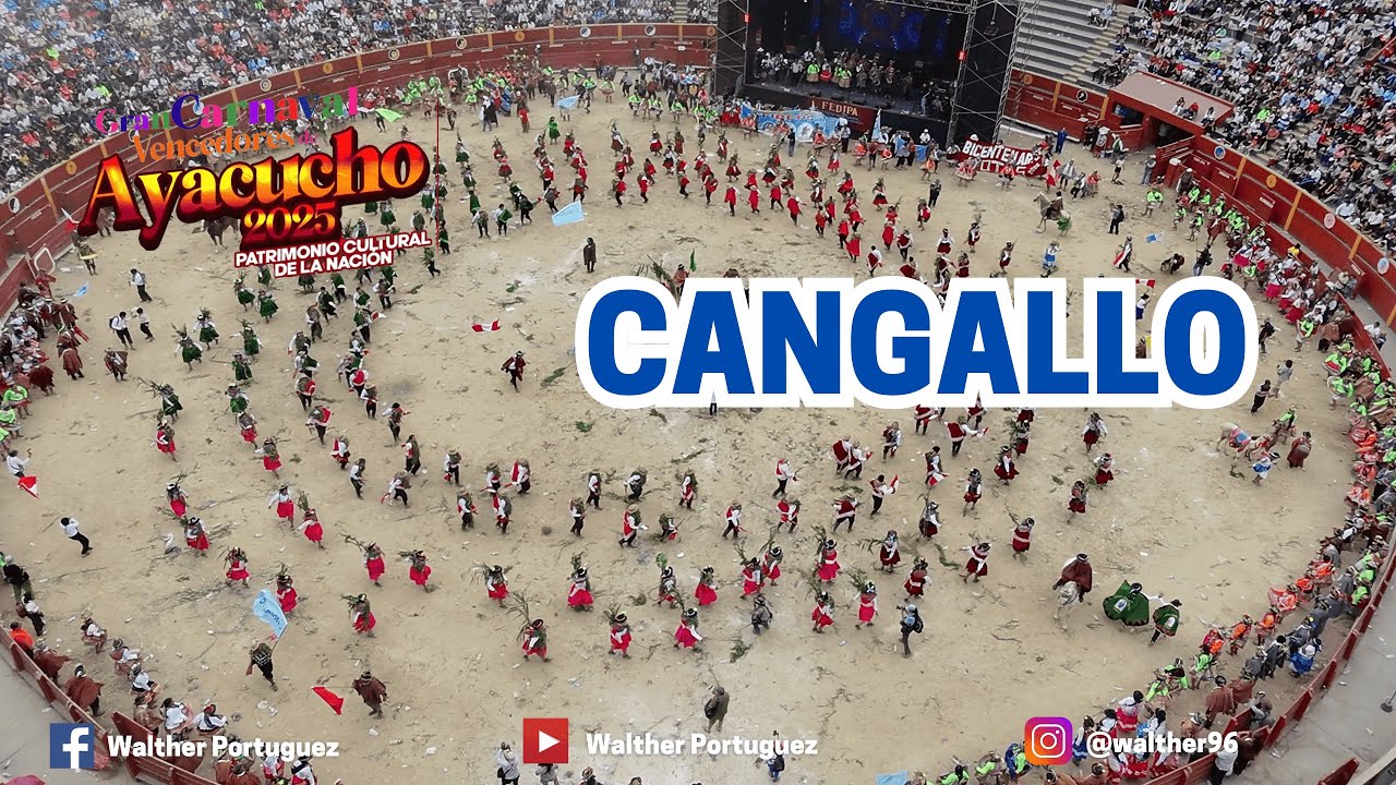 Carnaval Vencedores de Ayacucho 2025 FEDIPA-Plaza de Acho |Comparsa de Cangallo |