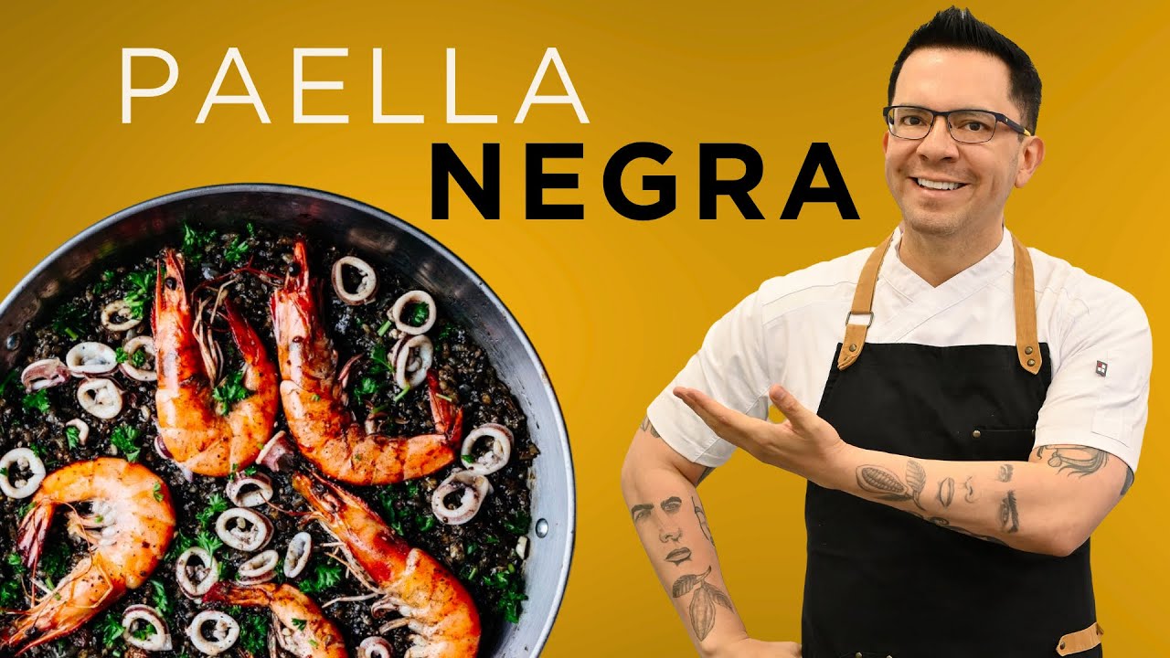 PAELLA NEGRA, después de esta receta no regresarás a la tradicional!