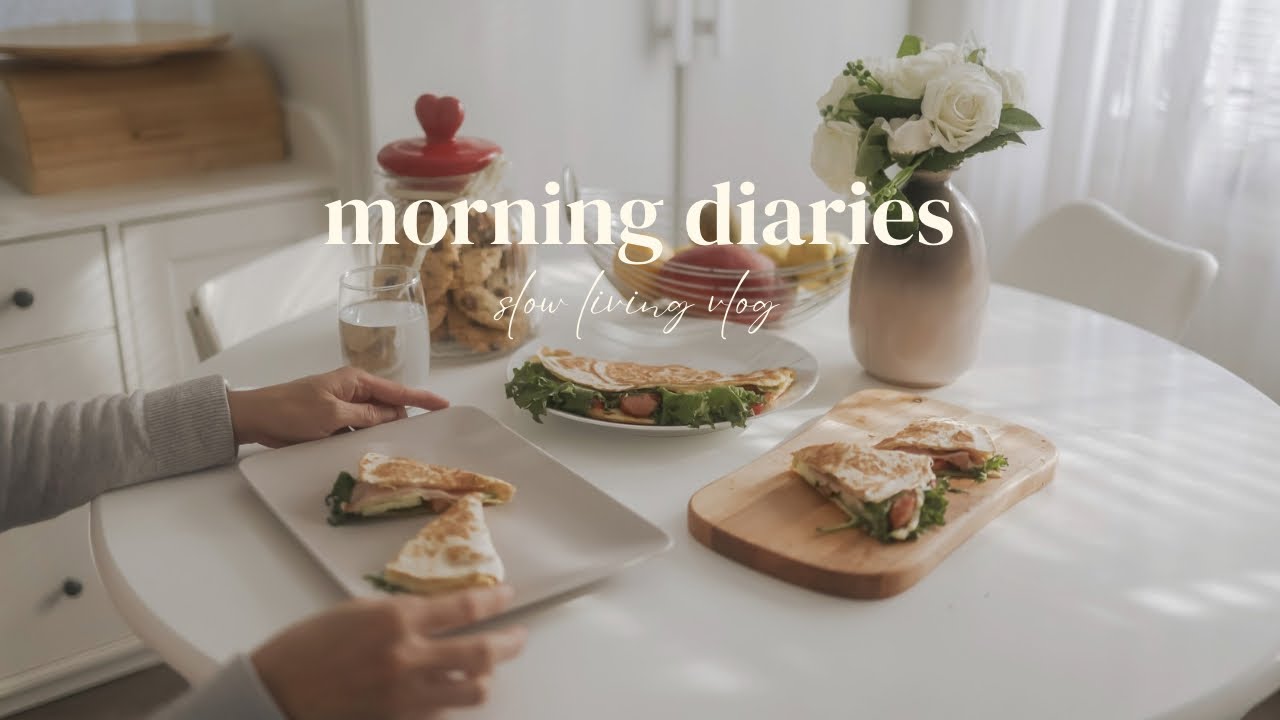 Morning Diaries | A Peaceful Morning In October| Baking Chocolate Chip Cookies | Slow Living Vlog