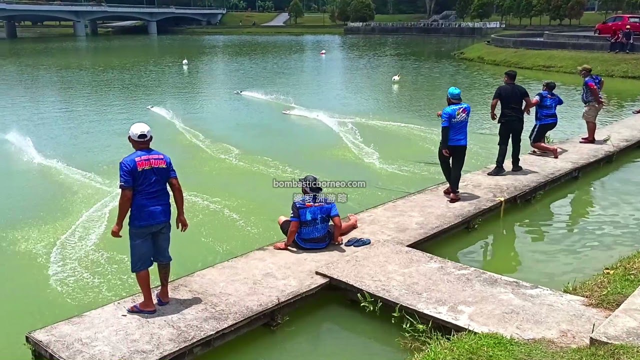 Remote Control (RC) Powerboat WL915 Competition At Baitul Makmur Kuching Sarawak 2021 砂拉越古晋遥控摩托艇比赛