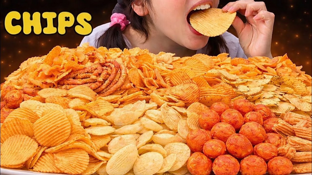 Big Chips Mukbang 😋 | Crunchy Chips Eating Show | ASMR Chips Eating