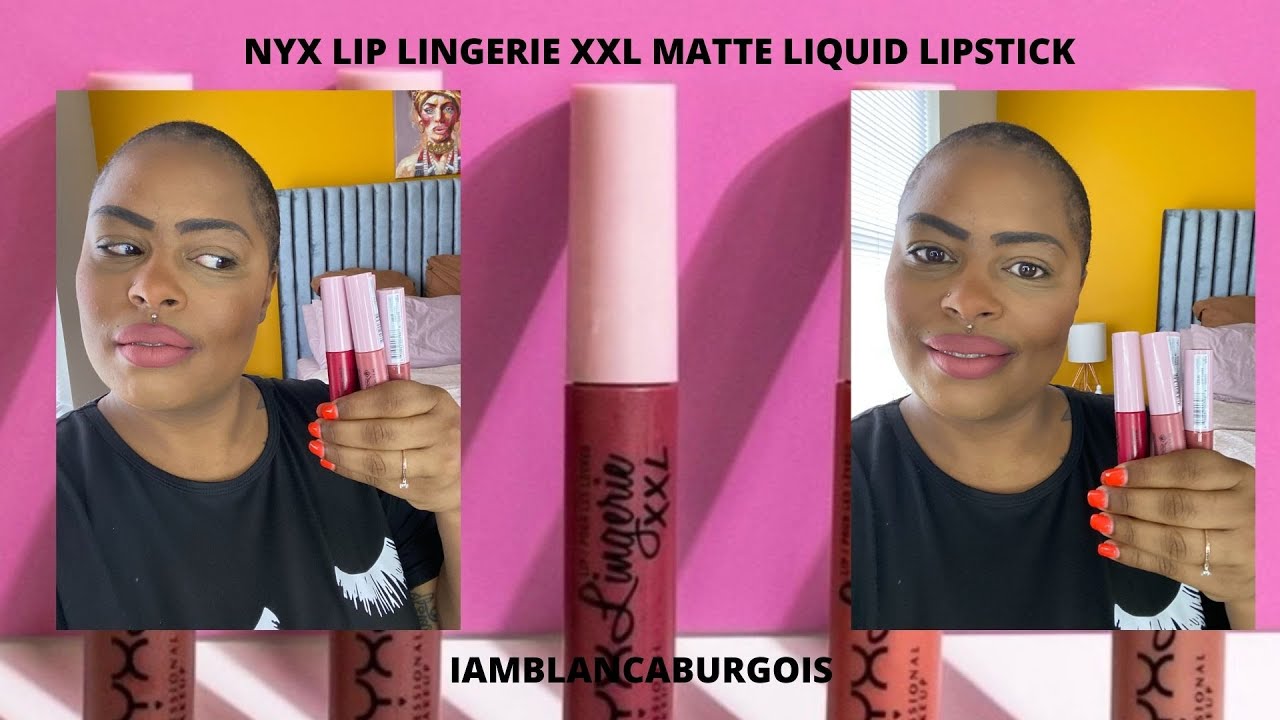** NEW*** NYX LIP LINGERIE XXL MATTE LIQUID LIPSTICK | SWATCHES + REVIEW #NYXXXL #NYX #Liplingerie