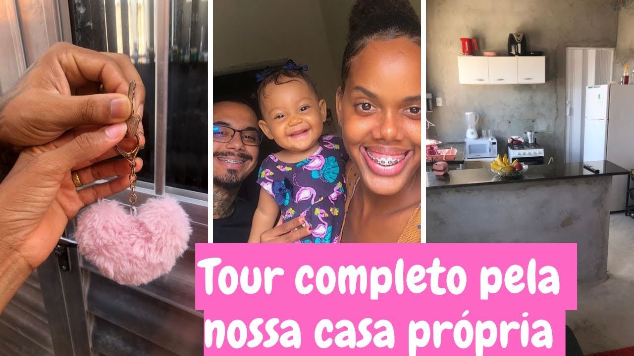 TOUR PELA NOSSA CASA PRÓPRIA NO REBOCO, Nosso maior sonho realizado!!🥰🙏🏾🏠✨
