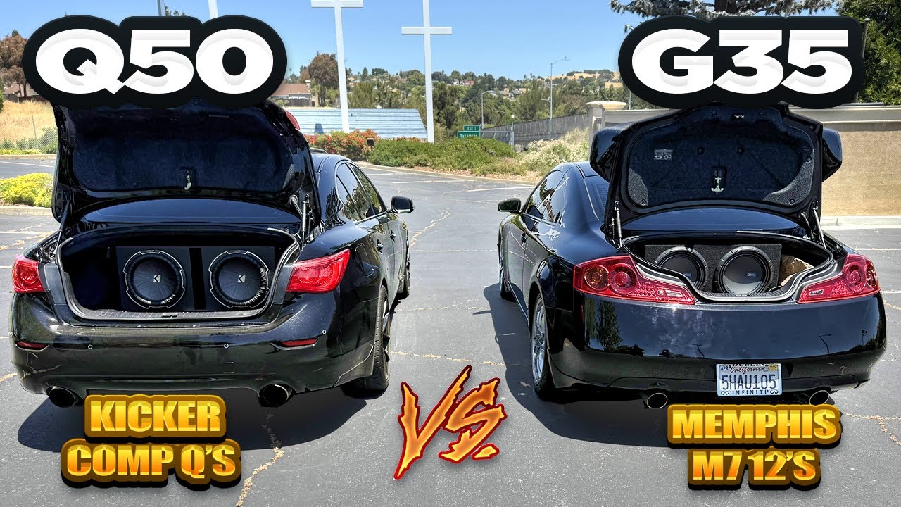 INFINITI Q50 VS G35 | KICKER COMP Q 12'S VS MEMPHIS M7 12'S