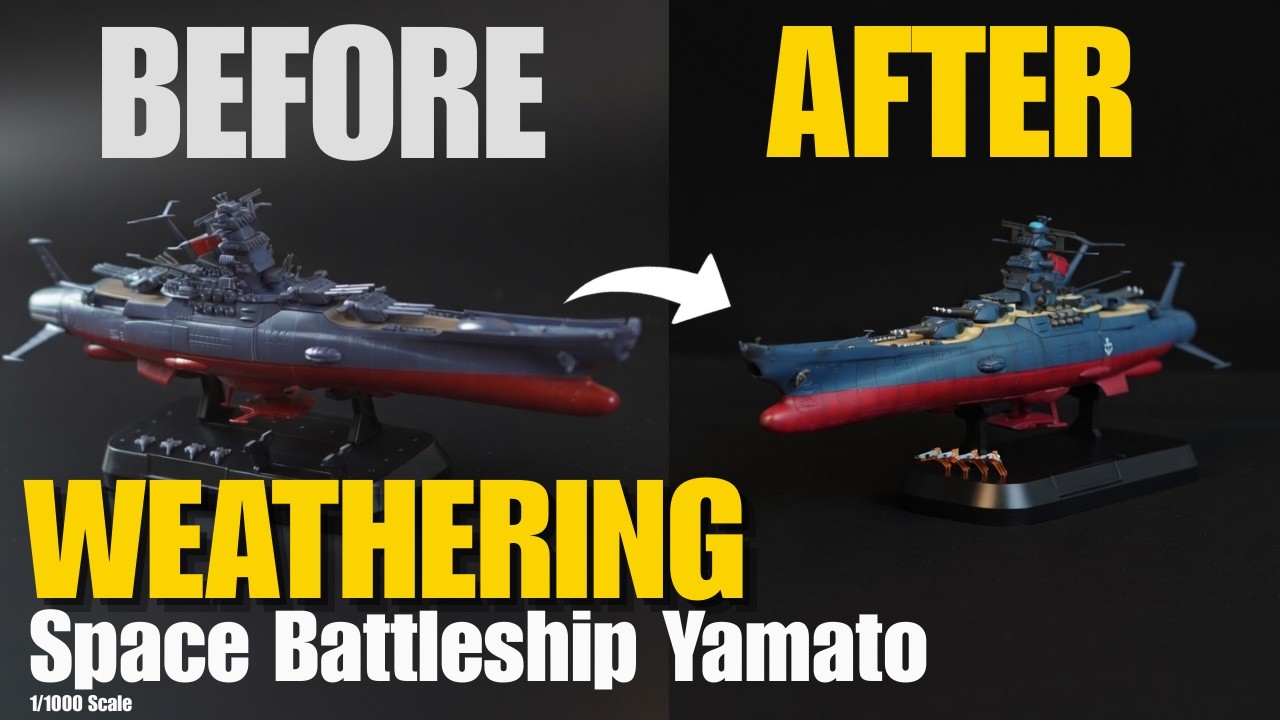 WEATHERING | SPACE BATTLESHIP YAMATO 1/1000 Scale by Bandai | Iconic Anime Warship