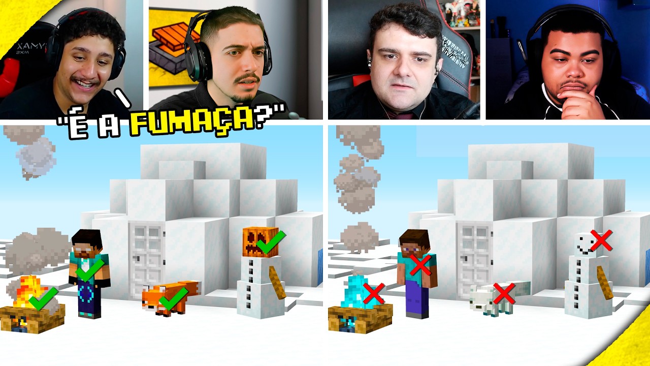 Voc&ecirc; consegue encontrar os 7 ERROS nas Imagens de Minecraft