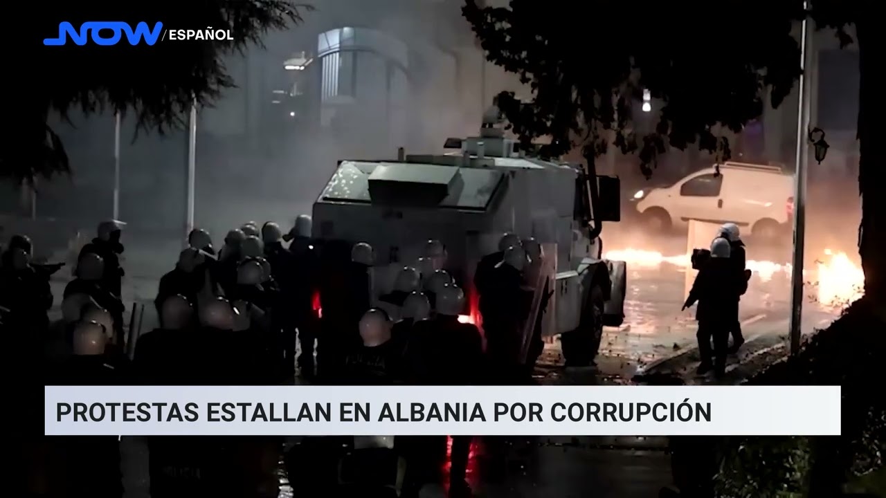 Protestas estallan en Albania por acusaciones de corrupción