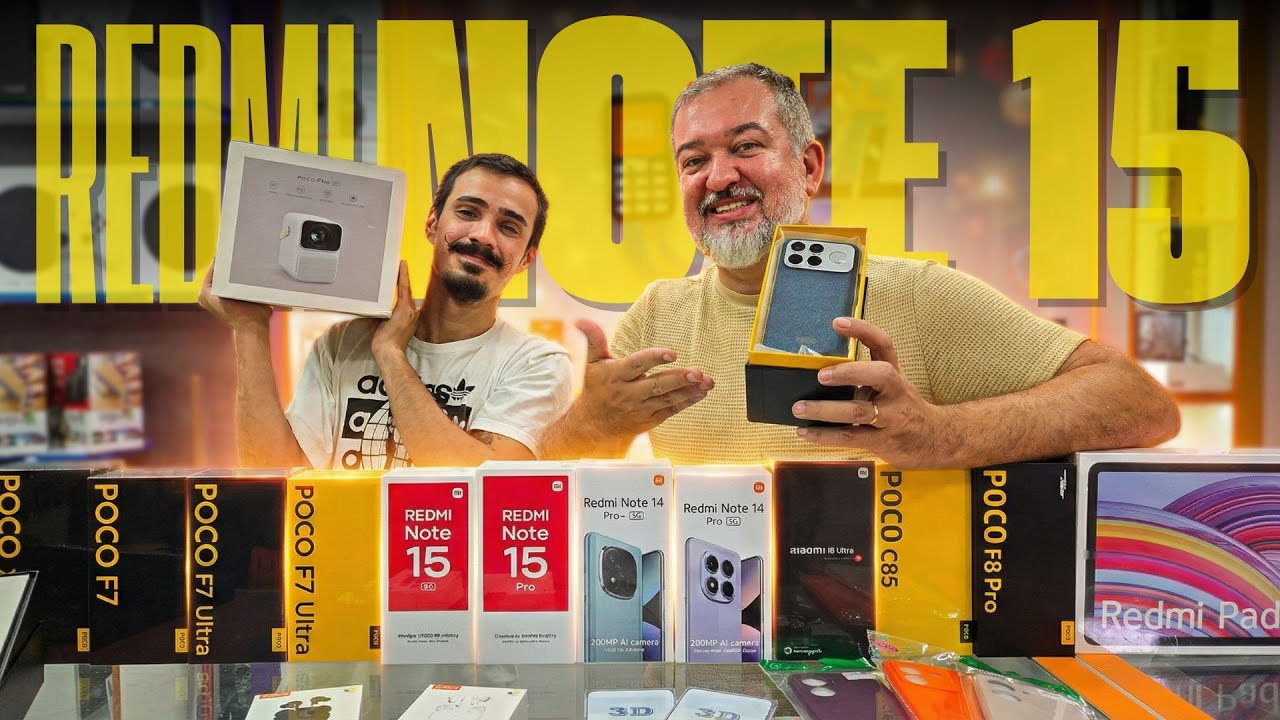 LANÇAMENTO REDMI NOTE 15 E REDMI NOTE 15 PRO COM GARANTIA E PREÇO BOM.
