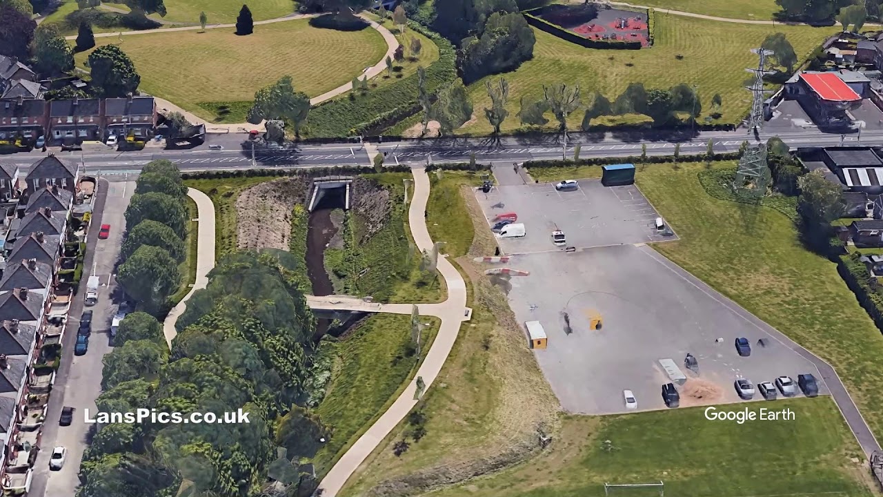 Fly over of Connswater Community Greenway