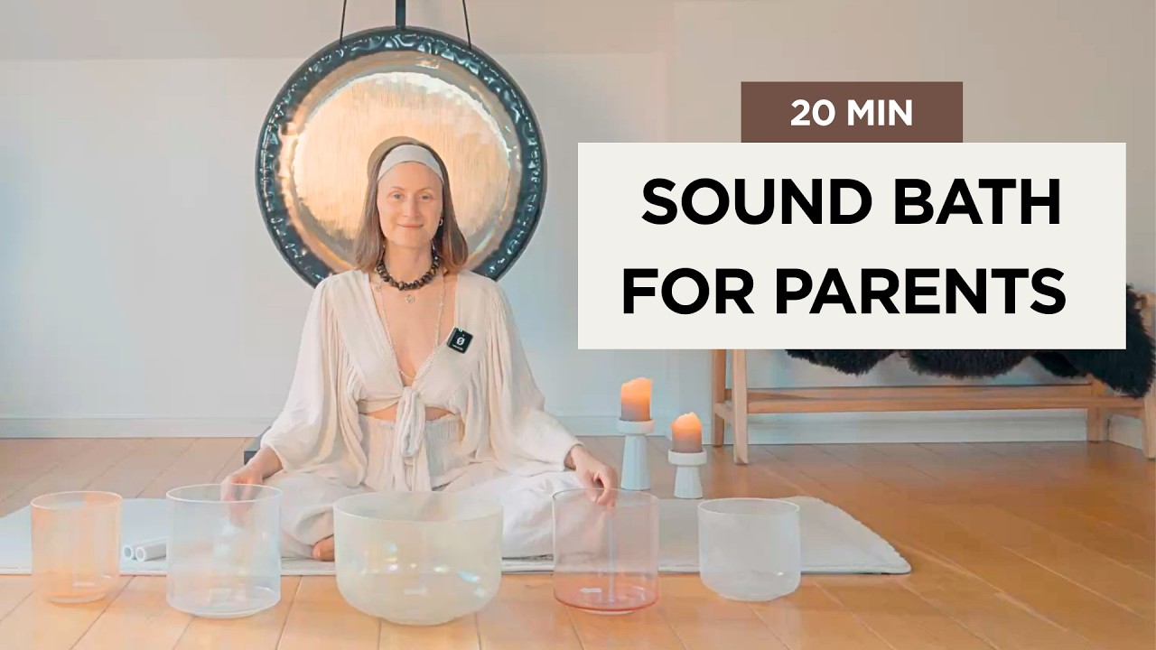 Parenting Stress Melt Away | 20 Min Crystal Bowl Sound Bath