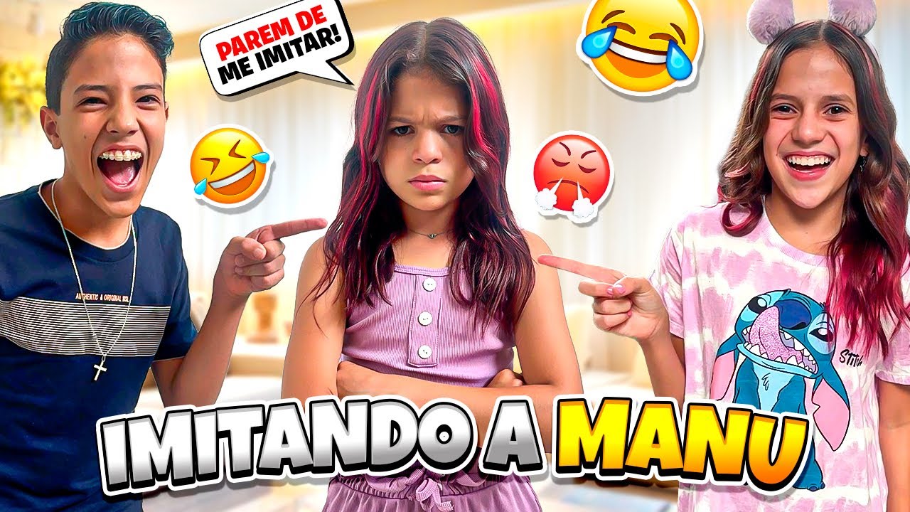 24 HORAS IMITANDO A MANUELA PRIMA CHATA DA JESSICA *ela ficou muito brava