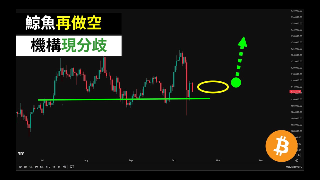 比特币神秘巨鲸再做空！BTC机构出现分歧？