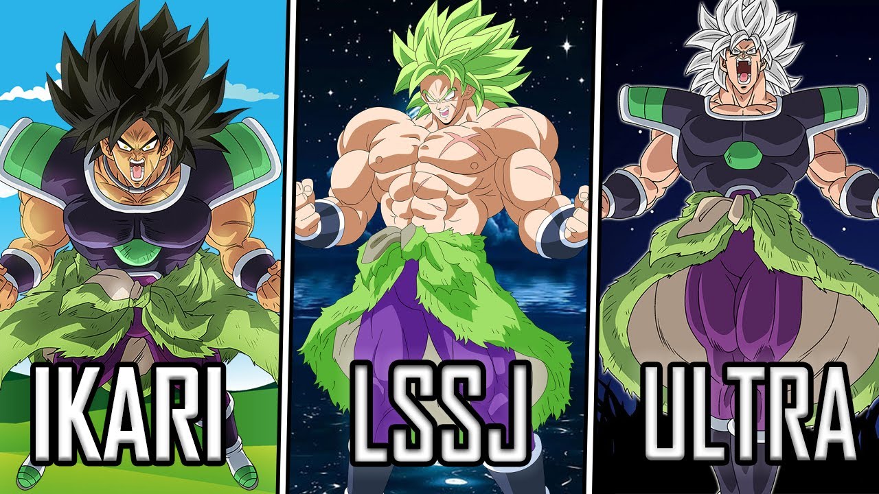 All 12 Forms Of Broly The Legendary Super Saiyan!!!