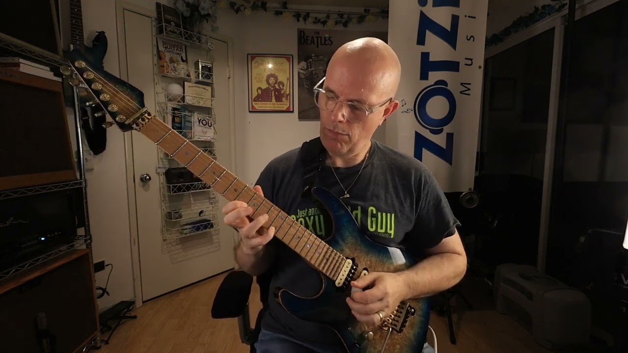 Warming Up The Hand Muscles With Legato before recording GuitarVoyage.com lesson videos